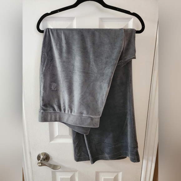 Juicy Couture Wide-Leg Velour Pant - Picture 1 of 2